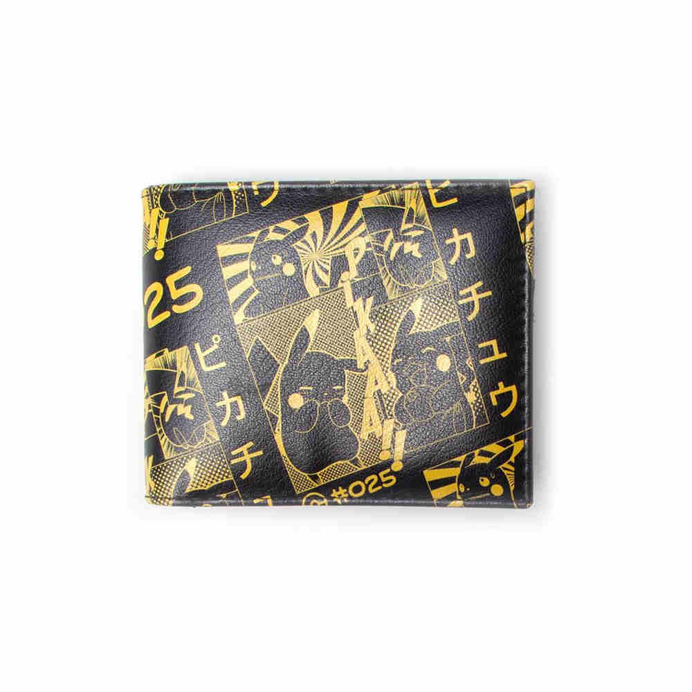 Pokémon - Pikachu Manga Bifold Geldbörse - Schwarz